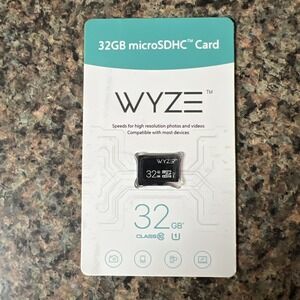 Wyze 32GB microSDHC Card Class 10 U1 Speeds for High Resolution